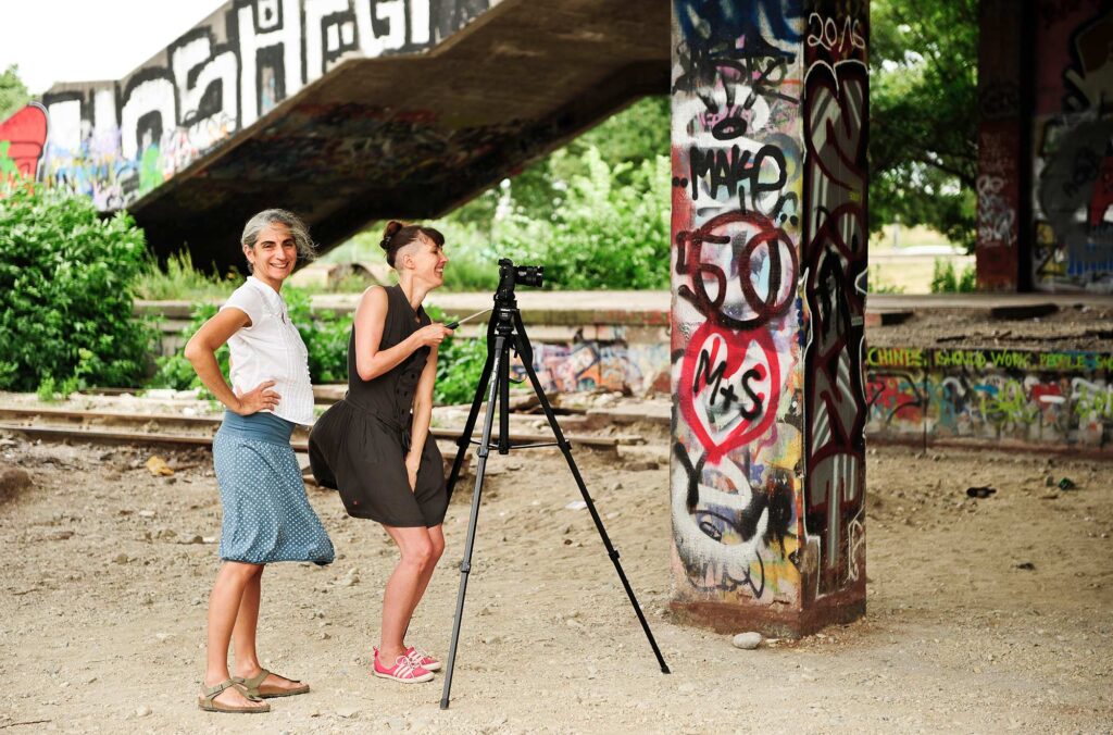 Daniela Graca Schankula und Bettina an der zweiten Kamera